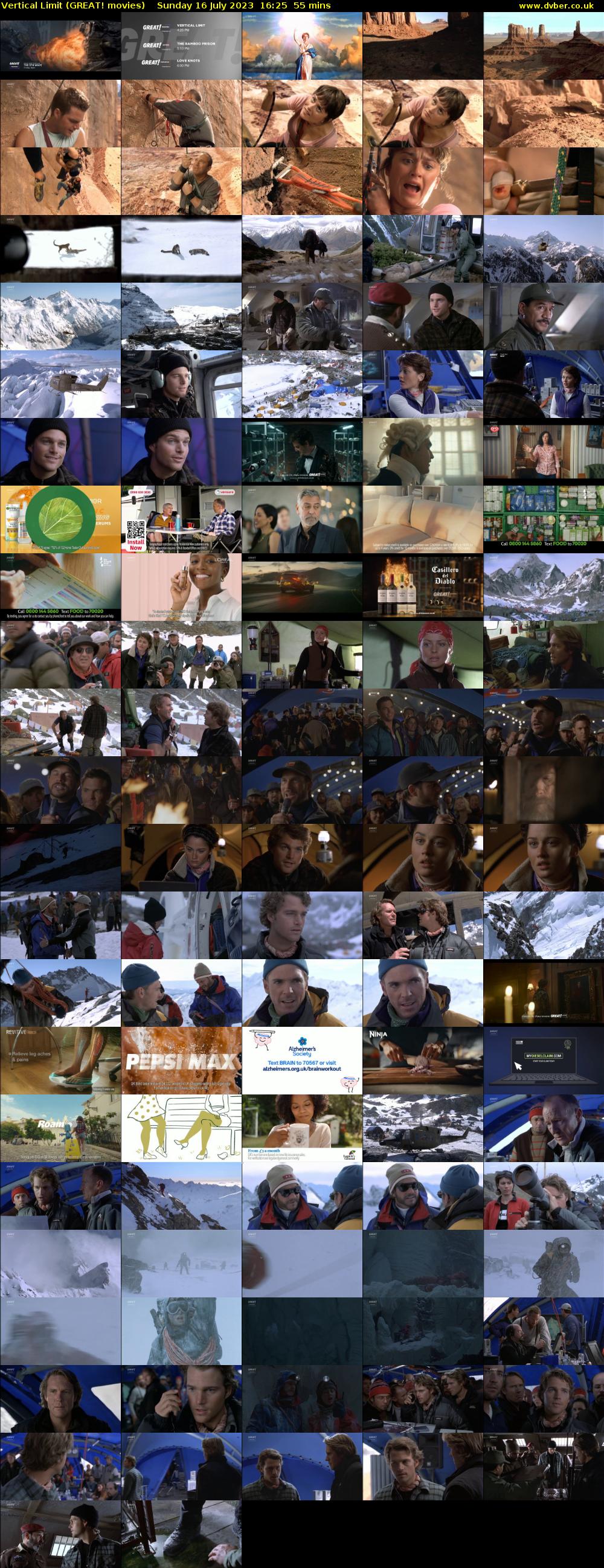 Vertical Limit (GREAT! movies) Sunday 16 July 2023 16:25 - 17:20