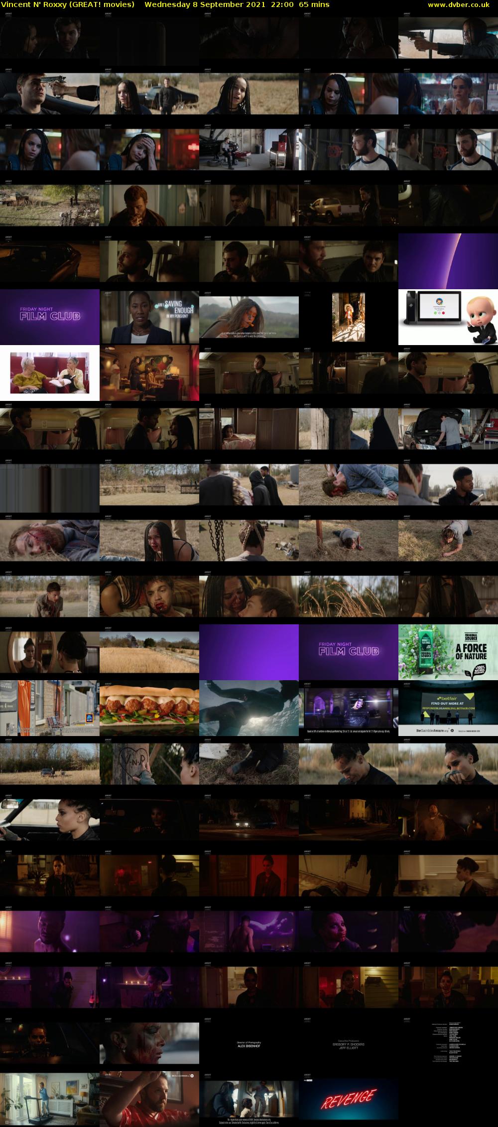 Vincent N' Roxxy (GREAT! movies) Wednesday 8 September 2021 22:00 - 23:05