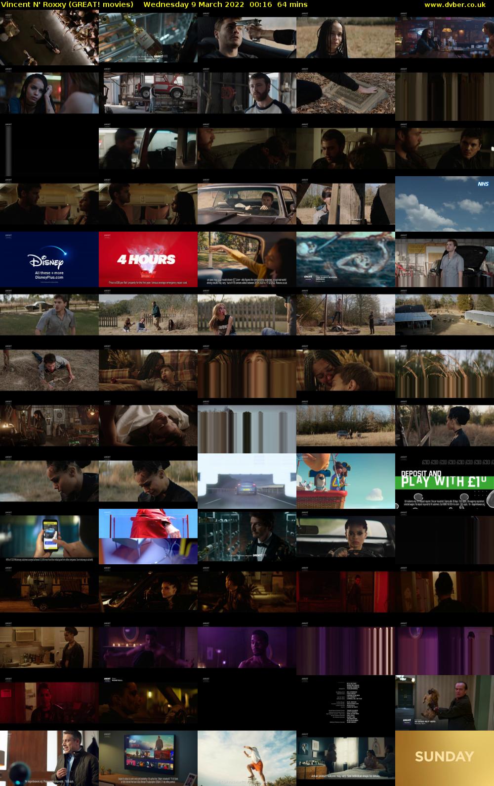 Vincent N' Roxxy (GREAT! movies) Wednesday 9 March 2022 00:16 - 01:20