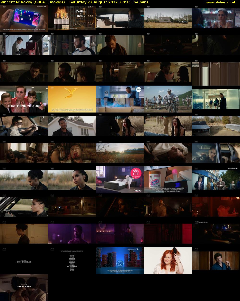 Vincent N' Roxxy (GREAT! movies) Saturday 27 August 2022 00:11 - 01:15