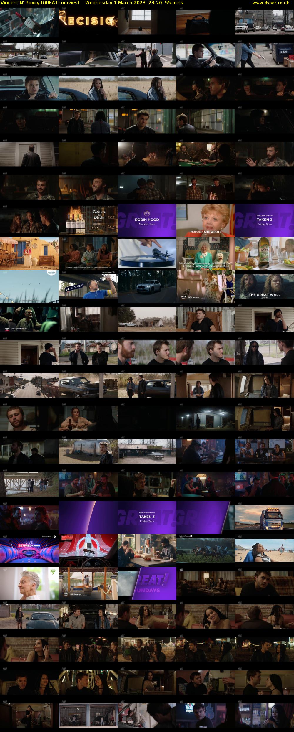 Vincent N' Roxxy (GREAT! movies) Wednesday 1 March 2023 23:20 - 00:15