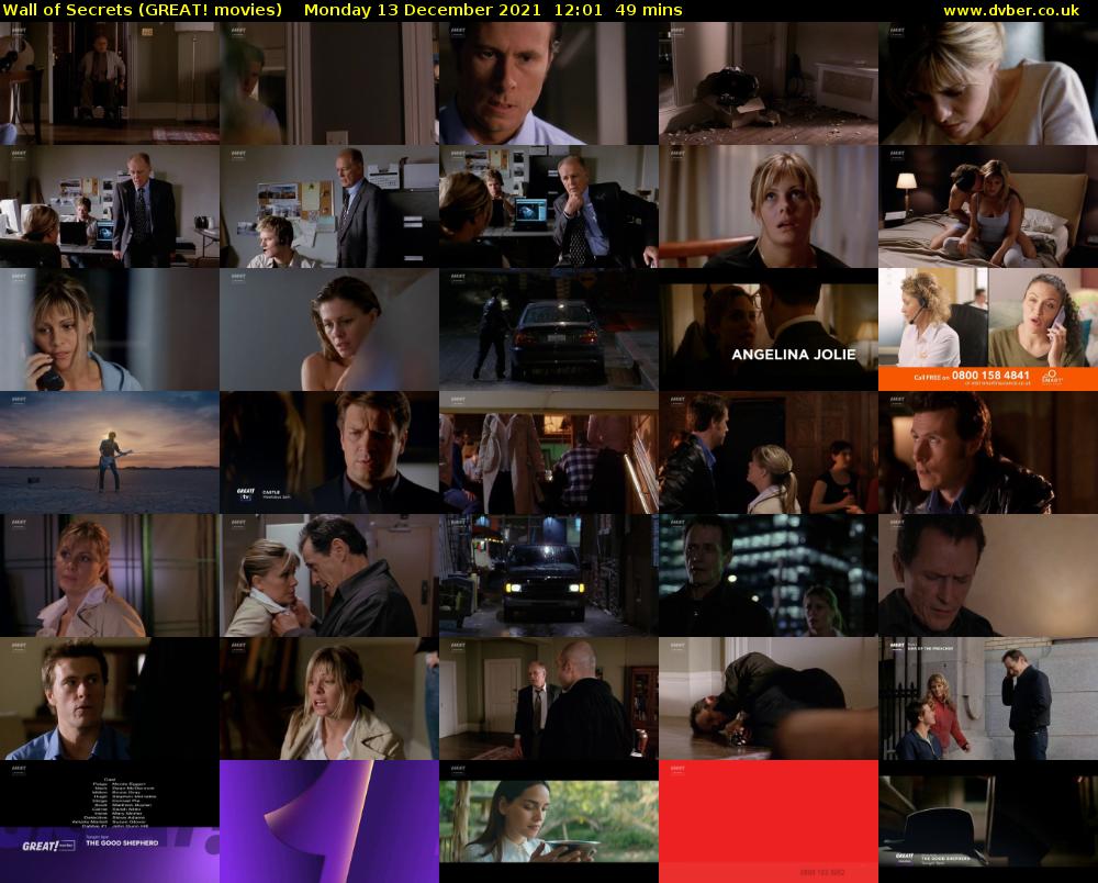 Wall of Secrets (GREAT! movies) Monday 13 December 2021 12:01 - 12:50