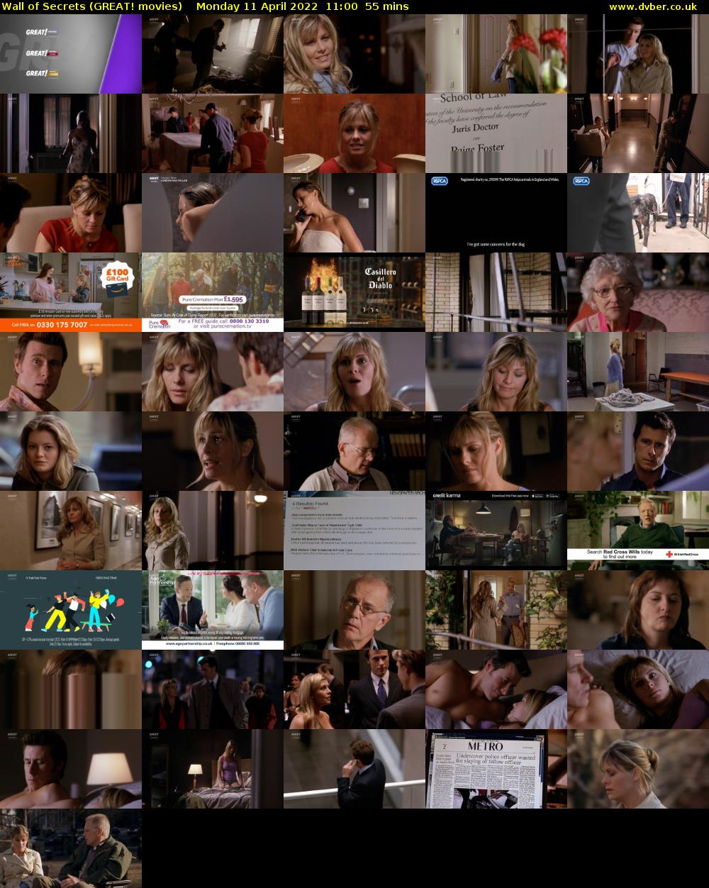 Wall of Secrets (GREAT! movies) Monday 11 April 2022 11:00 - 11:55