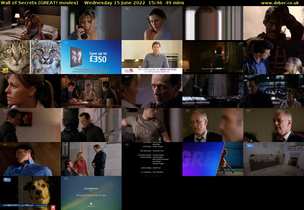 Wall of Secrets (GREAT! movies) Wednesday 15 June 2022 15:46 - 16:35
