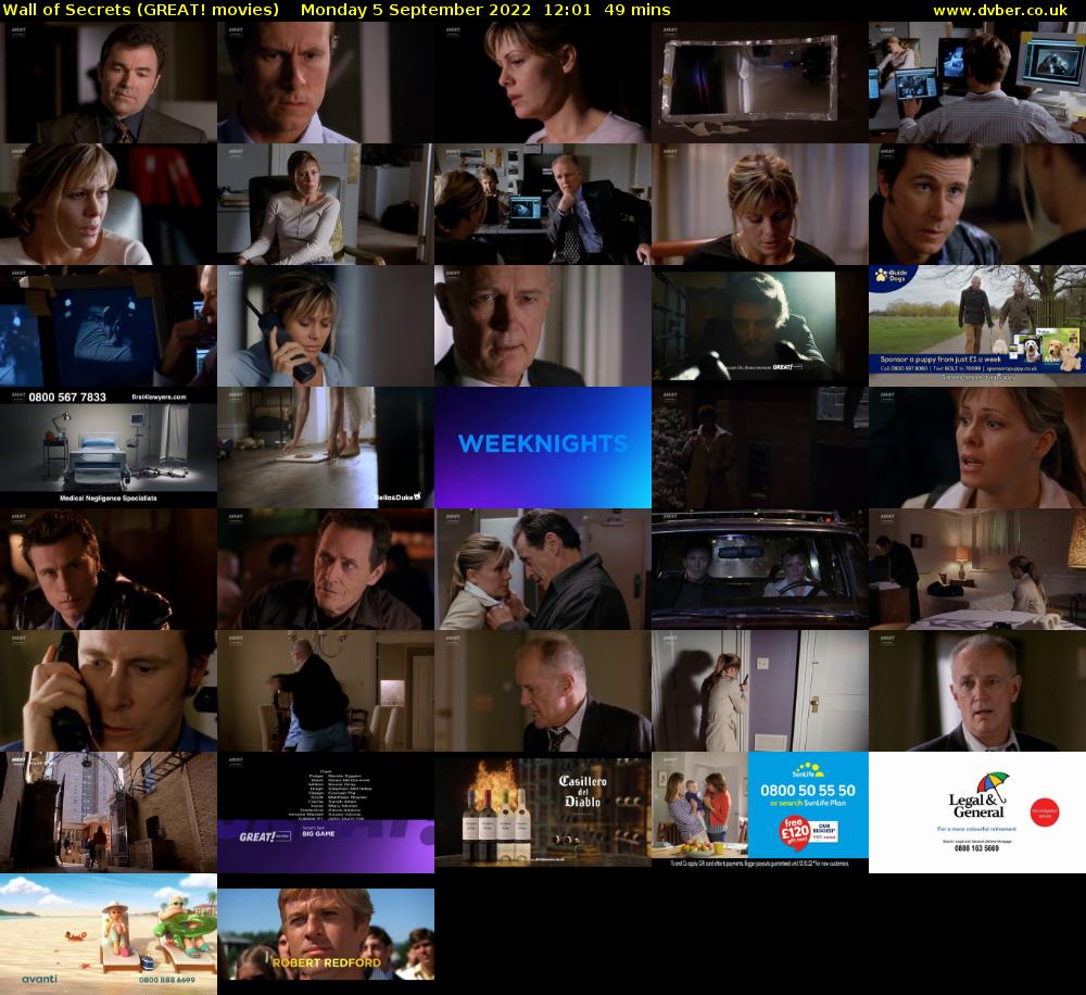 Wall of Secrets (GREAT! movies) Monday 5 September 2022 12:01 - 12:50