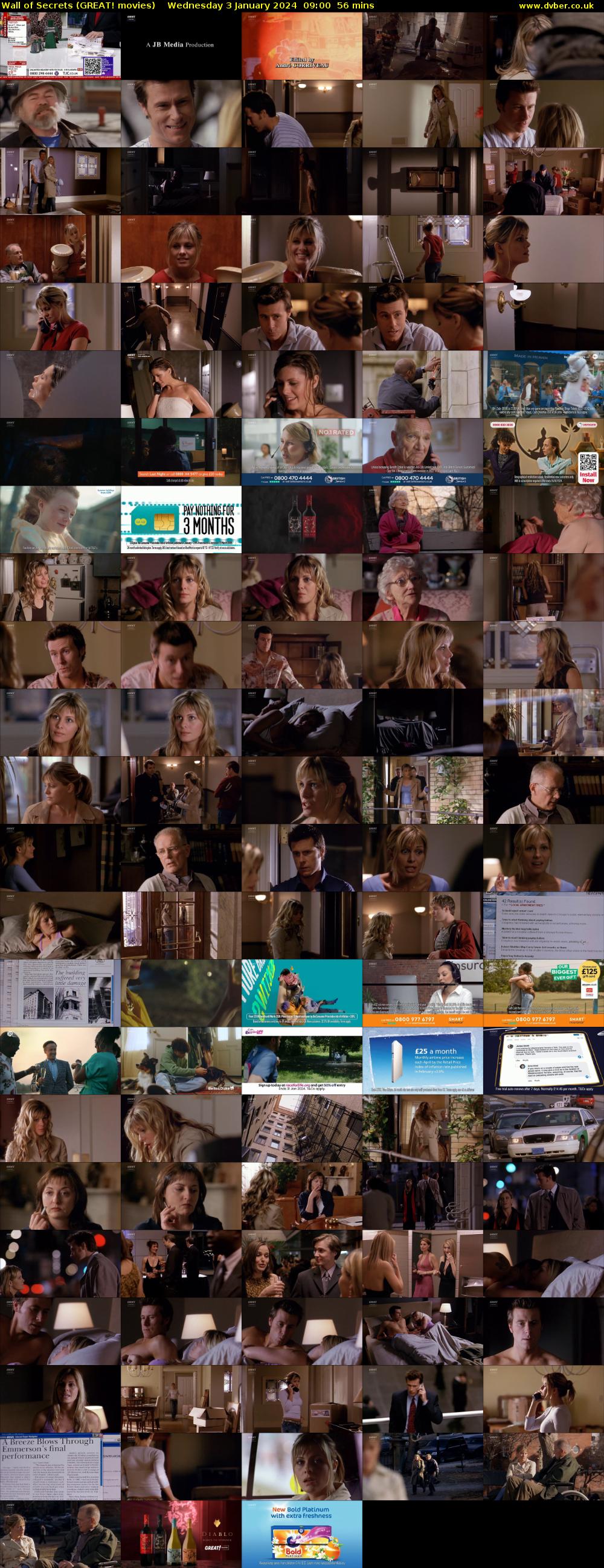 Wall of Secrets (GREAT! movies) Wednesday 3 January 2024 09:00 - 09:56
