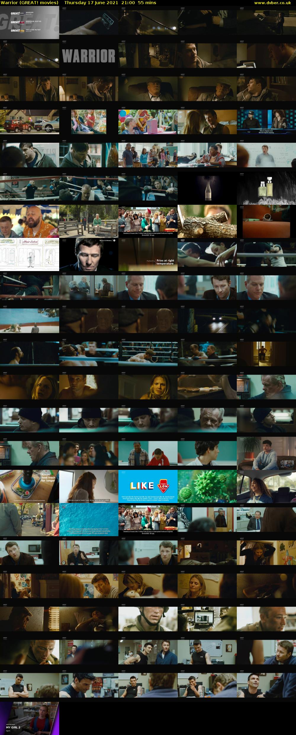 Warrior (GREAT! movies) Thursday 17 June 2021 21:00 - 21:55