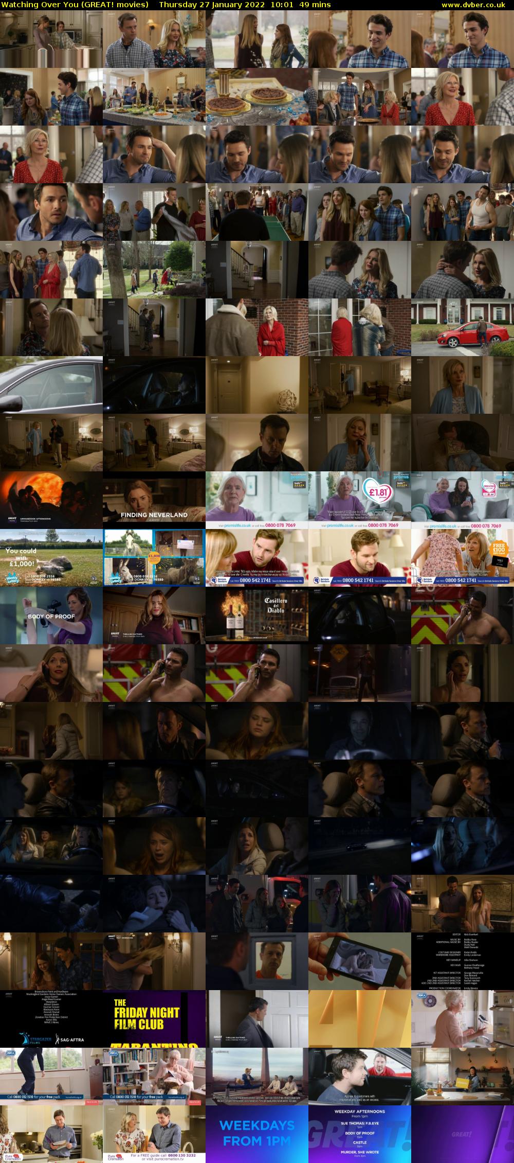 Watching Over You (GREAT! movies) Thursday 27 January 2022 10:01 - 10:50