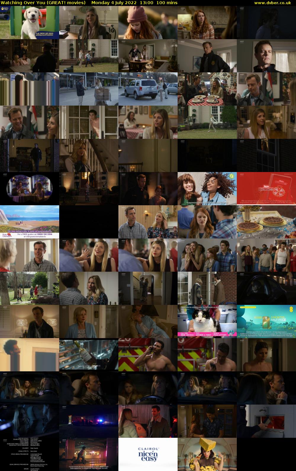 Watching Over You (GREAT! movies) Monday 4 July 2022 13:00 - 14:40