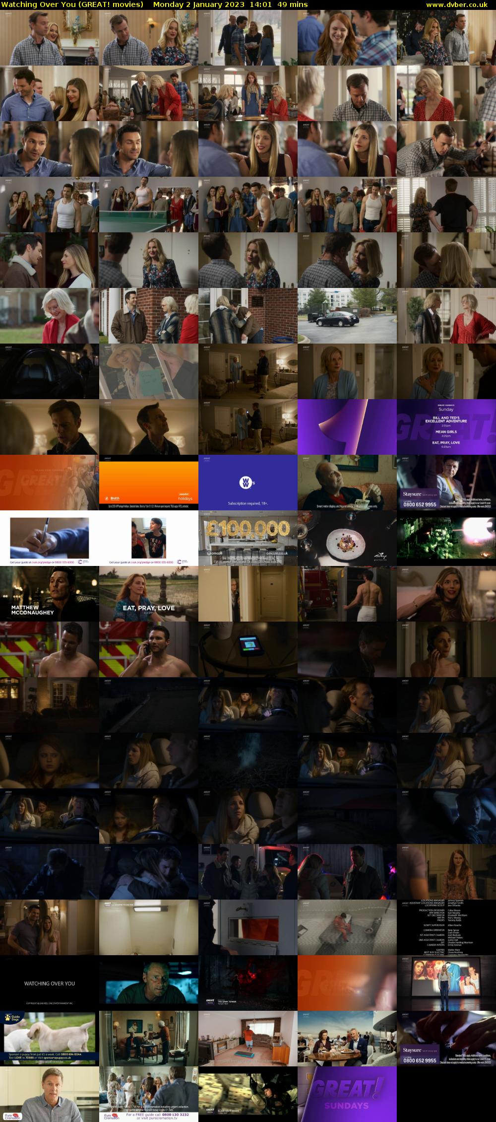 Watching Over You (GREAT! movies) Monday 2 January 2023 14:01 - 14:50
