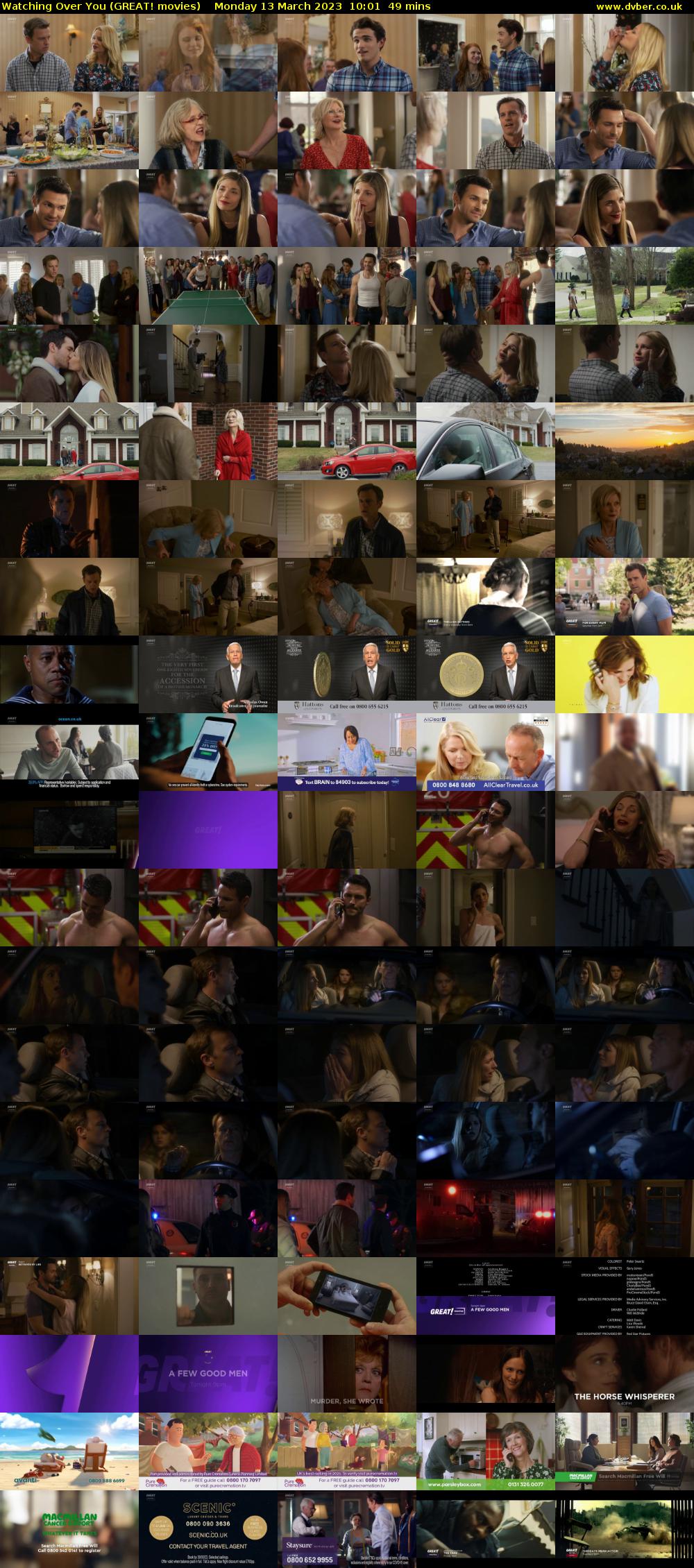 Watching Over You (GREAT! movies) Monday 13 March 2023 10:01 - 10:50