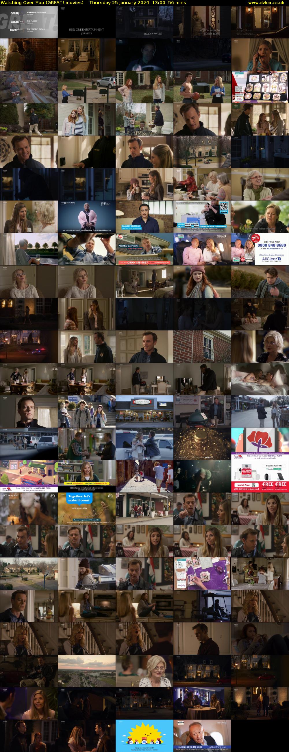 Watching Over You (GREAT! movies) Thursday 25 January 2024 13:00 - 13:56