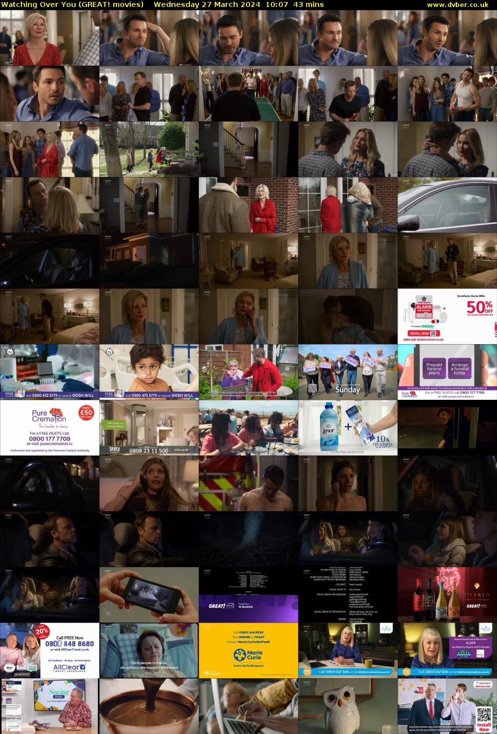 Watching Over You (GREAT! movies) Wednesday 27 March 2024 10:07 - 10:50