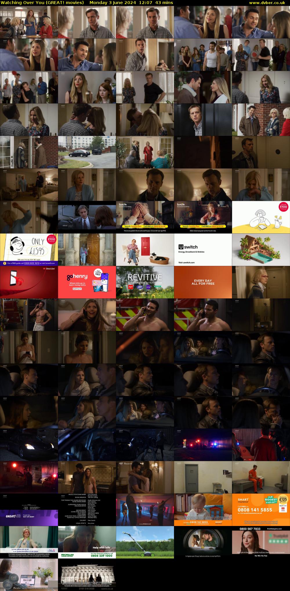Watching Over You (GREAT! movies) Monday 3 June 2024 12:07 - 12:50