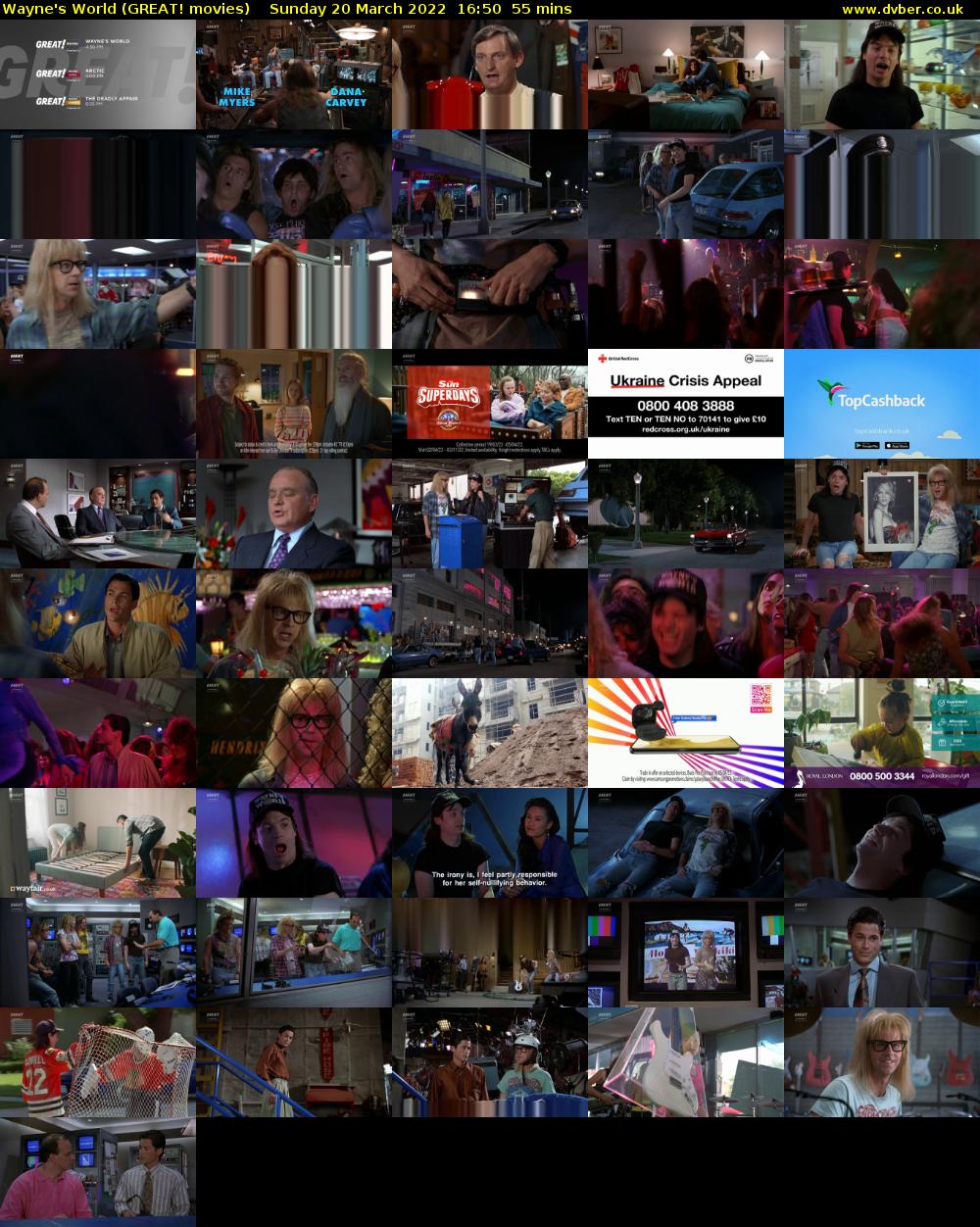 Wayne's World (GREAT! movies) Sunday 20 March 2022 16:50 - 17:45