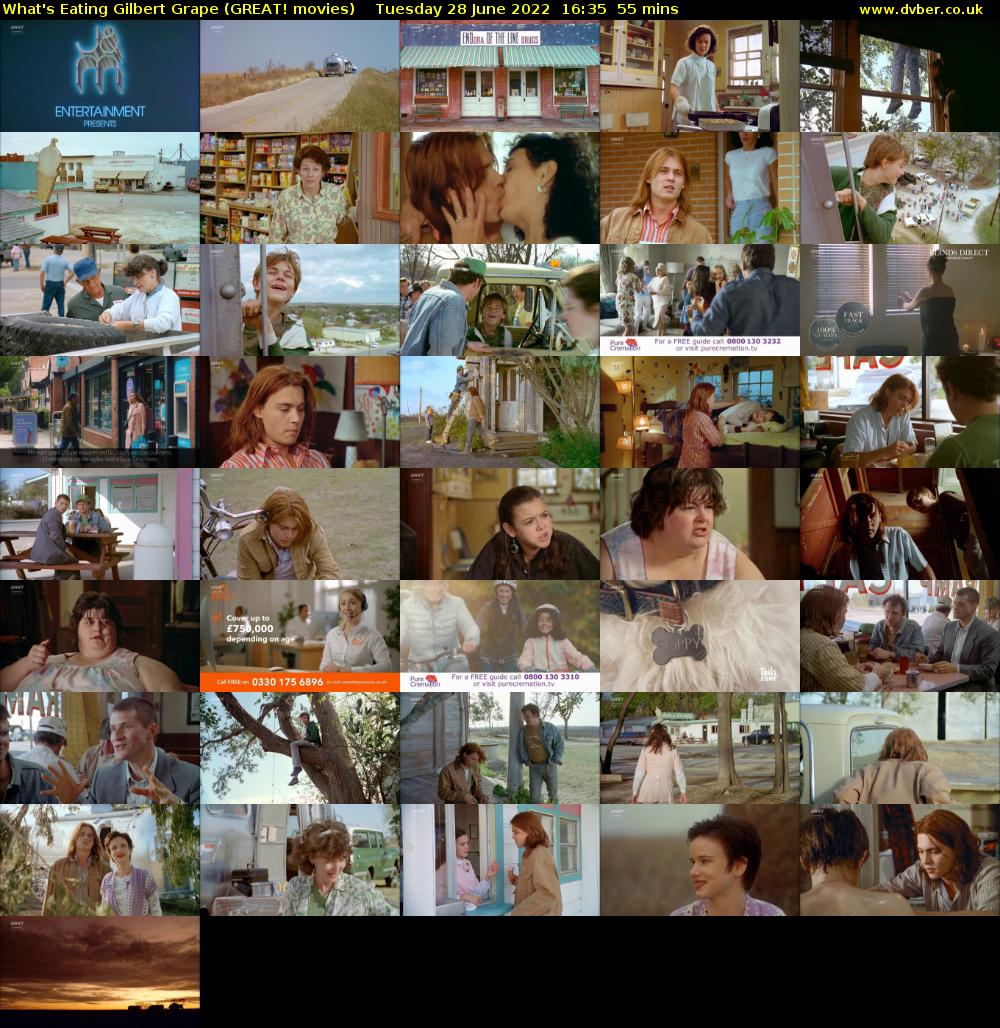 What's Eating Gilbert Grape (GREAT! movies) Tuesday 28 June 2022 16:35 - 17:30