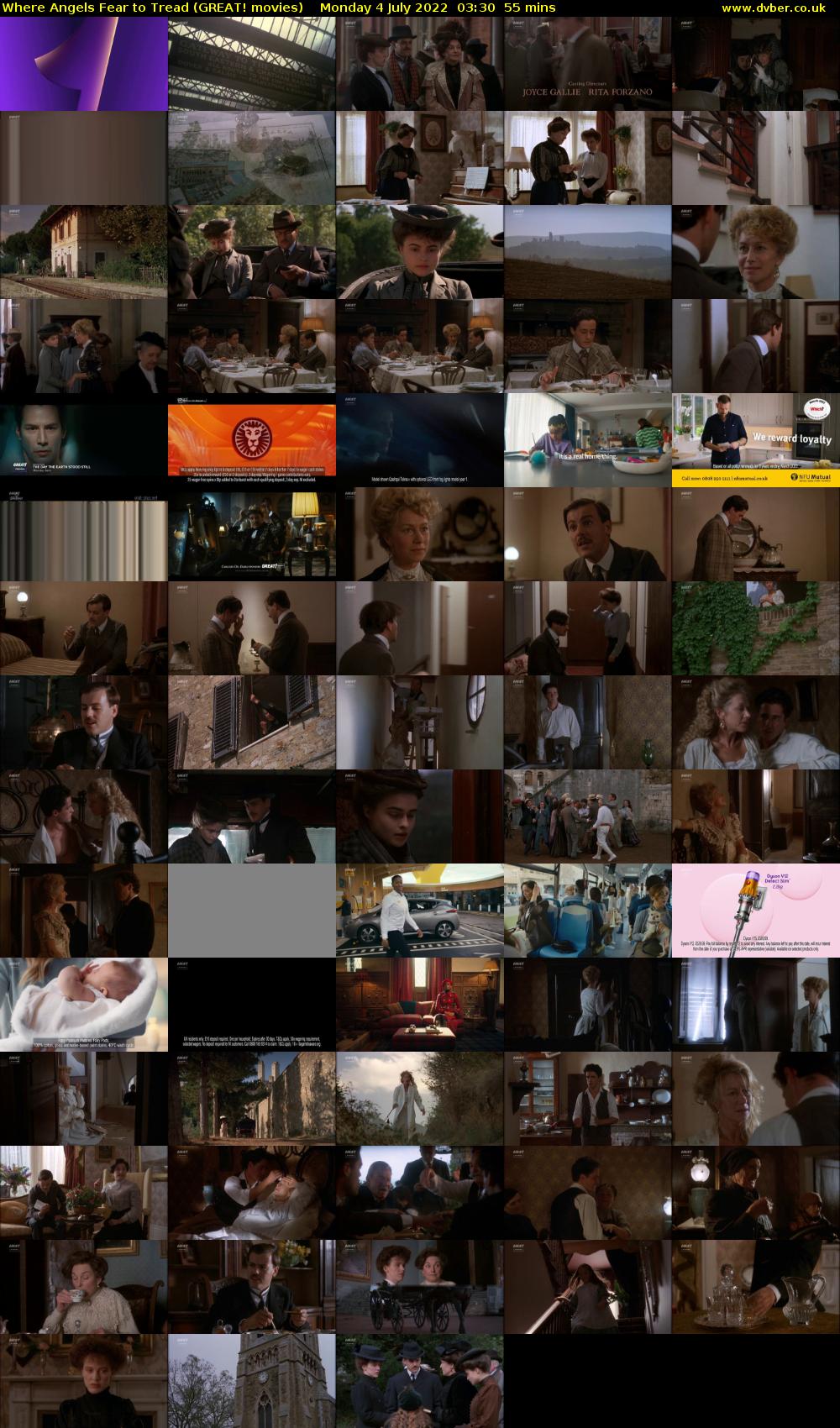 Where Angels Fear to Tread (GREAT! movies) Monday 4 July 2022 03:30 - 04:25