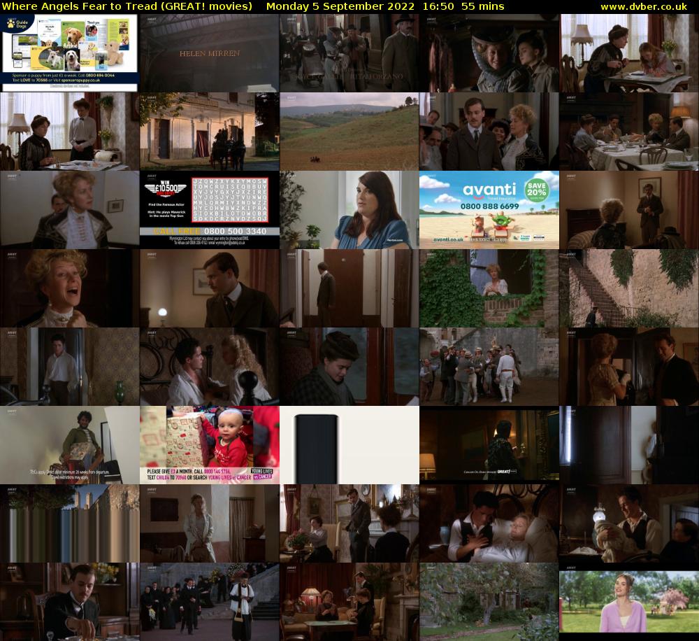 Where Angels Fear to Tread (GREAT! movies) Monday 5 September 2022 16:50 - 17:45