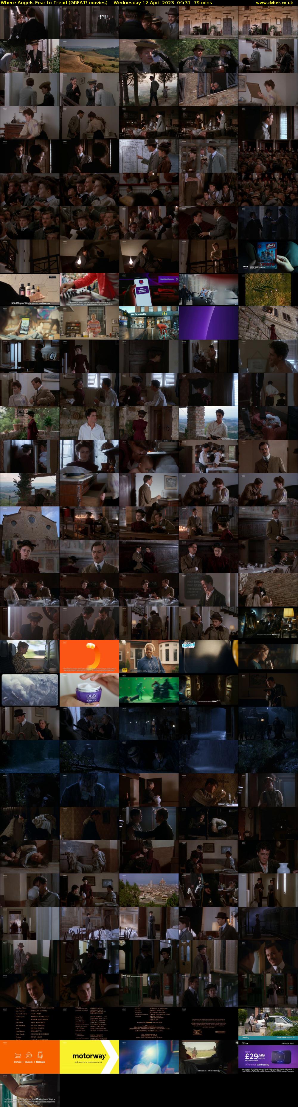 Where Angels Fear to Tread (GREAT! movies) Wednesday 12 April 2023 04:31 - 05:50