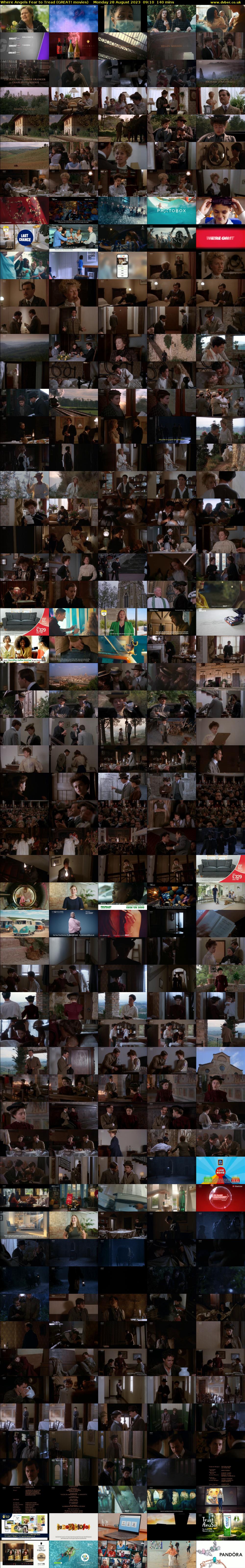 Where Angels Fear to Tread (GREAT! movies) Monday 28 August 2023 09:10 - 11:30