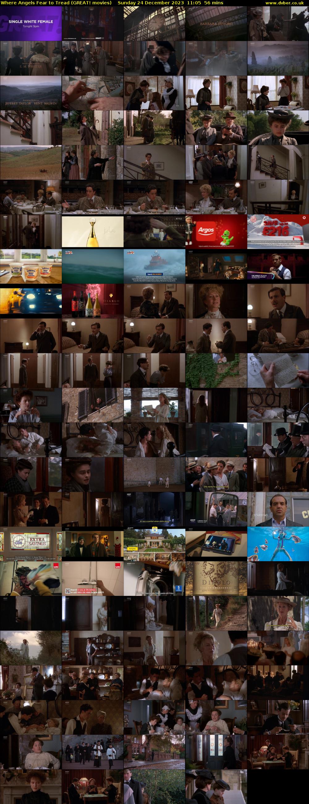 Where Angels Fear to Tread (GREAT! movies) Sunday 24 December 2023 11:05 - 12:01