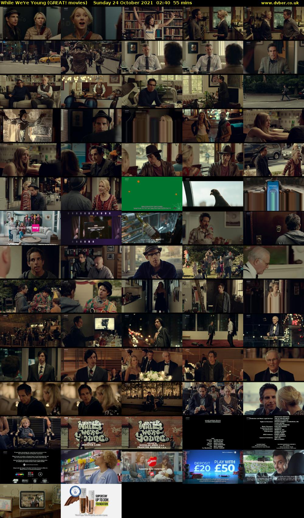 While We're Young (GREAT! movies) Sunday 24 October 2021 02:40 - 03:35