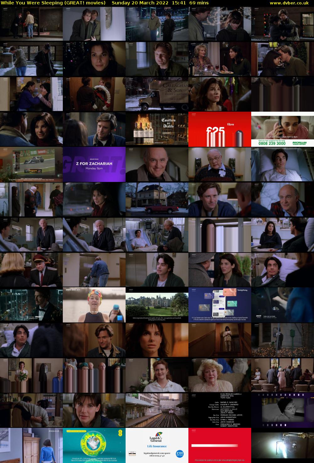 While You Were Sleeping (GREAT! movies) Sunday 20 March 2022 15:41 - 16:50