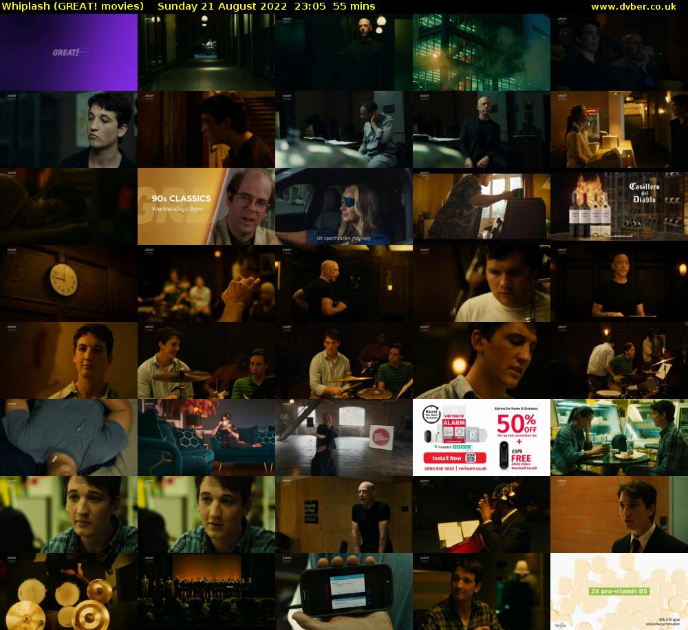 Whiplash (GREAT! movies) Sunday 21 August 2022 23:05 - 00:00