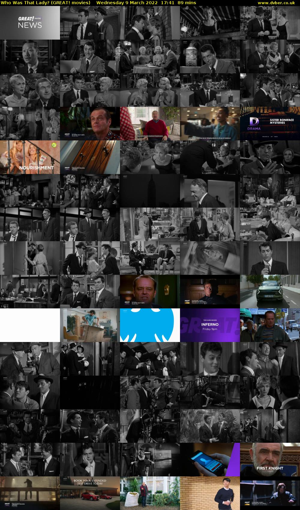 Who Was That Lady? (GREAT! movies) Wednesday 9 March 2022 17:41 - 19:10