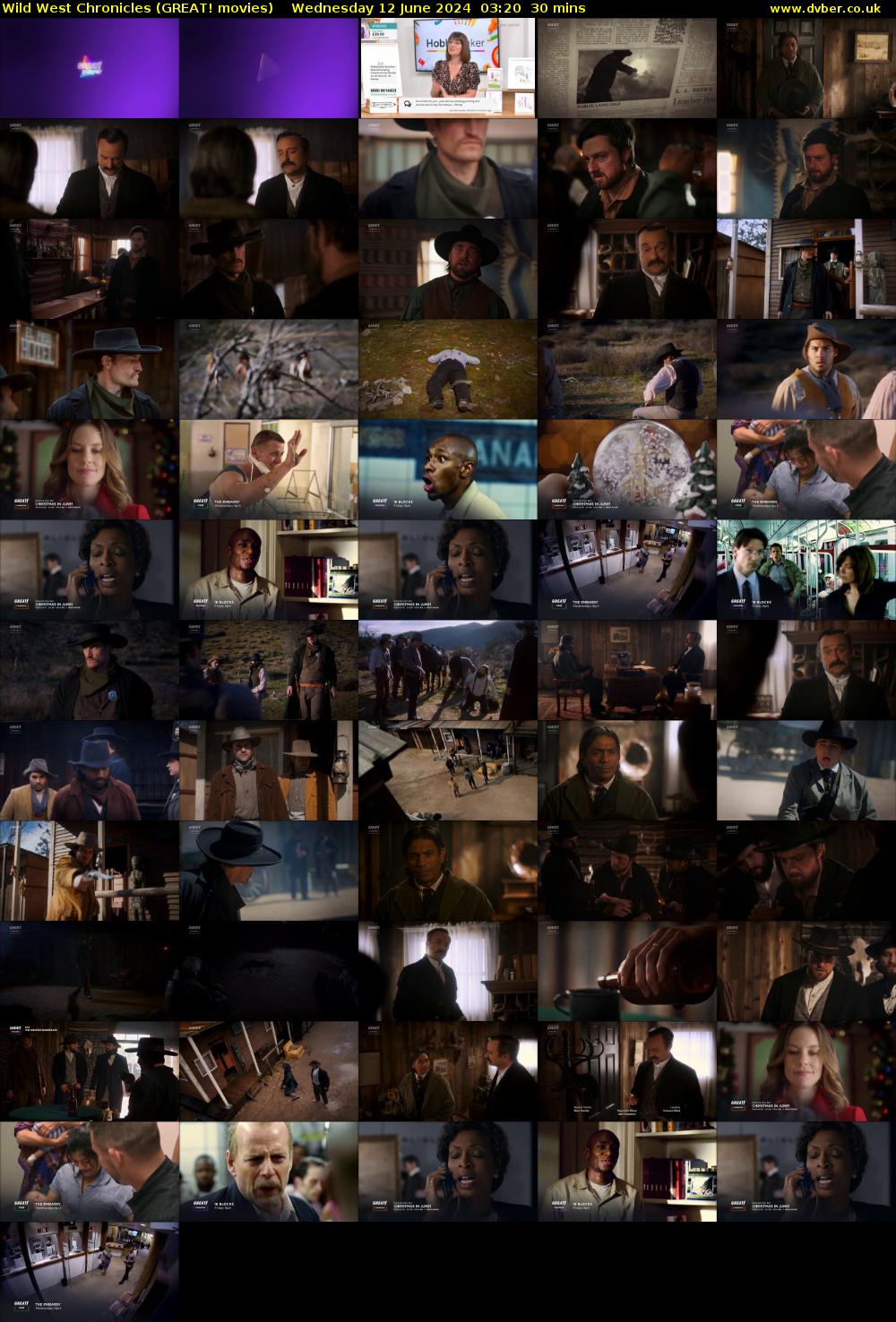 Wild West Chronicles (GREAT! movies) Wednesday 12 June 2024 03:20 - 03:50