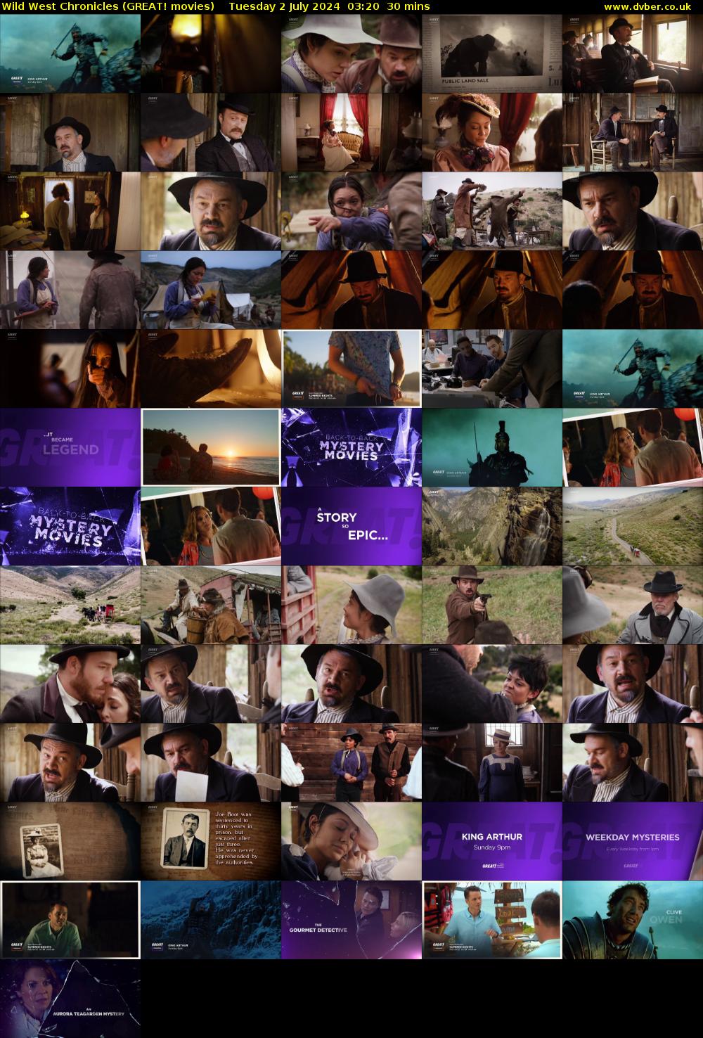 Wild West Chronicles (GREAT! movies) Tuesday 2 July 2024 03:20 - 03:50