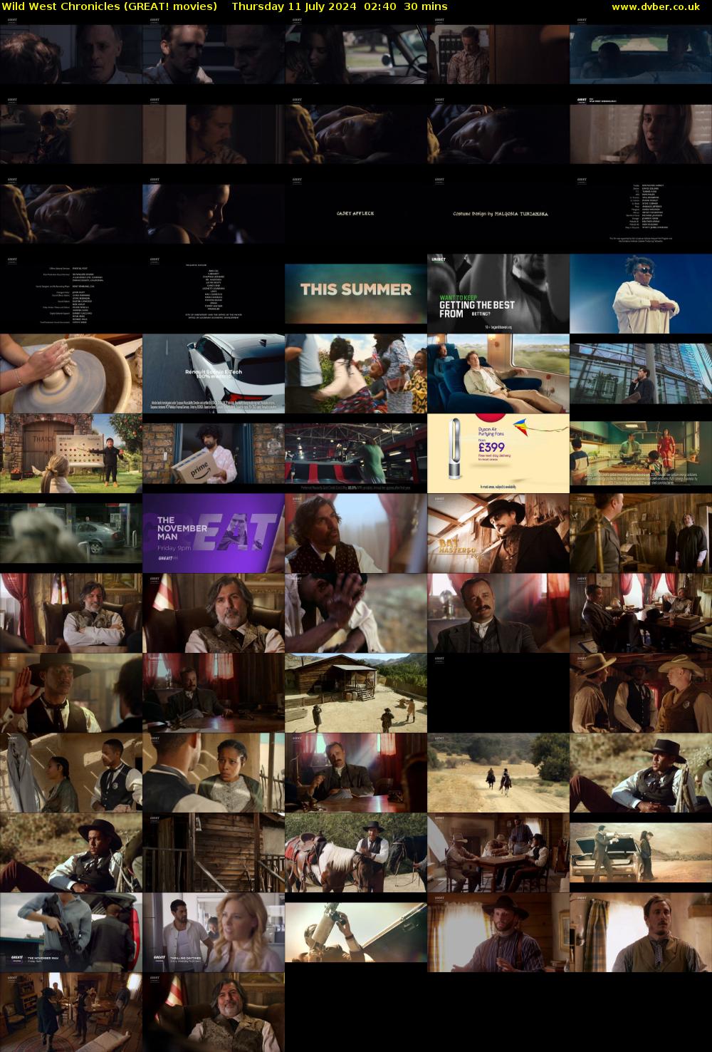 Wild West Chronicles (GREAT! movies) Thursday 11 July 2024 02:40 - 03:10