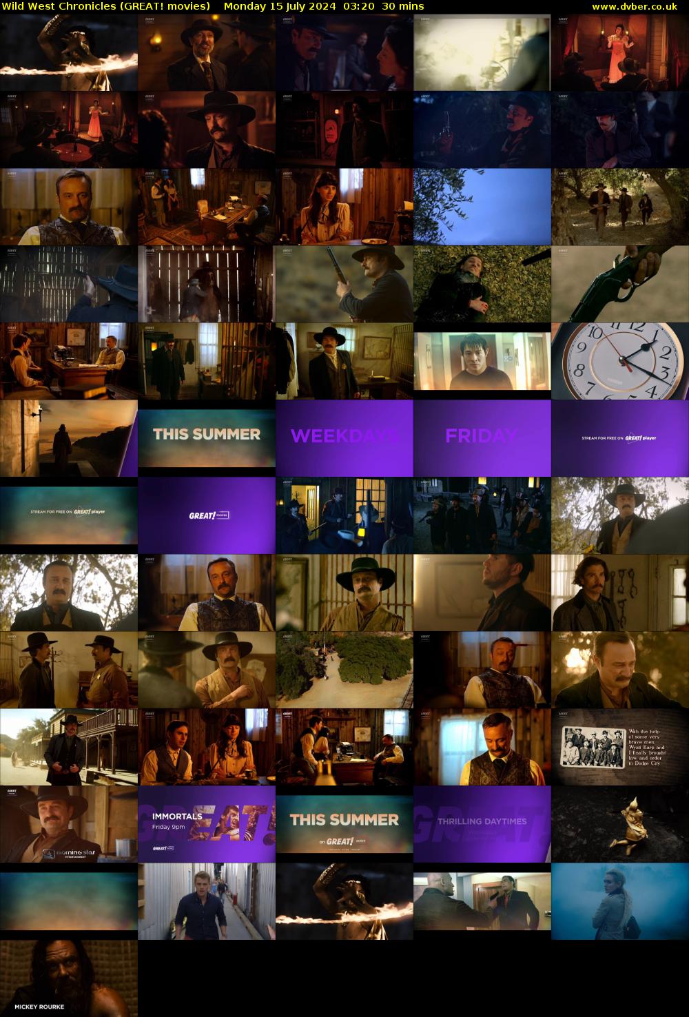 Wild West Chronicles (GREAT! movies) Monday 15 July 2024 03:20 - 03:50