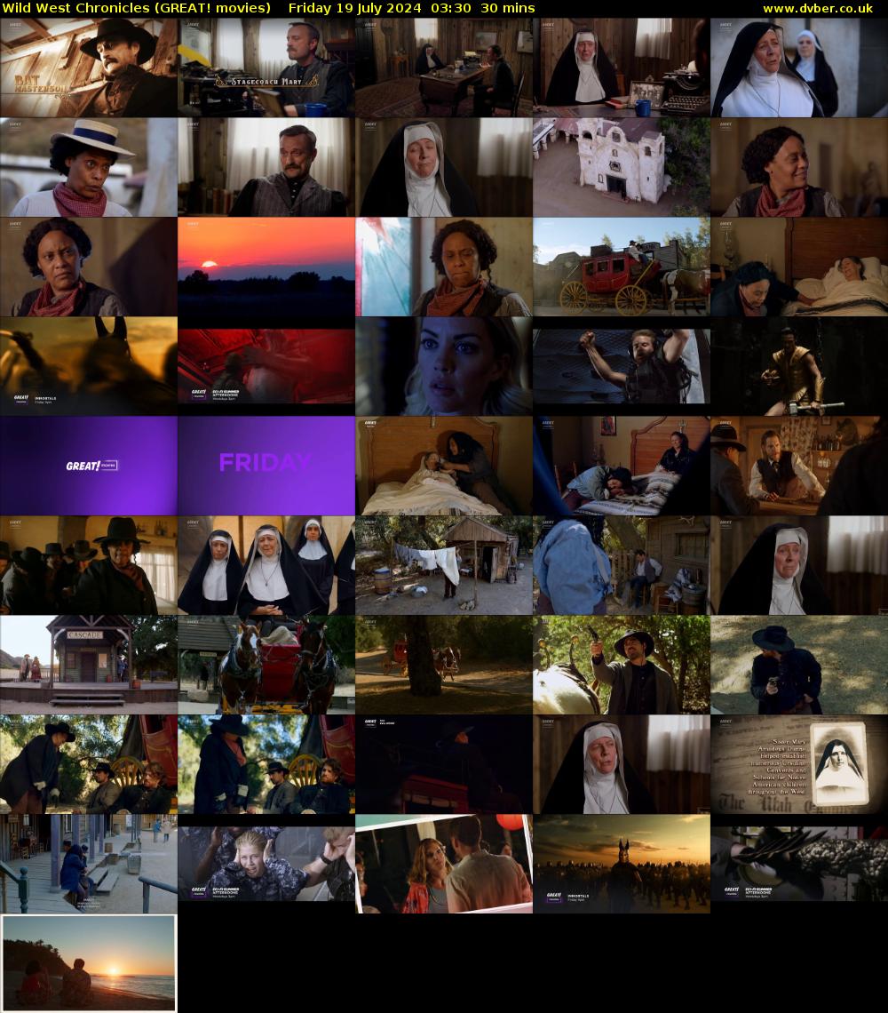 Wild West Chronicles (GREAT! movies) Friday 19 July 2024 03:30 - 04:00