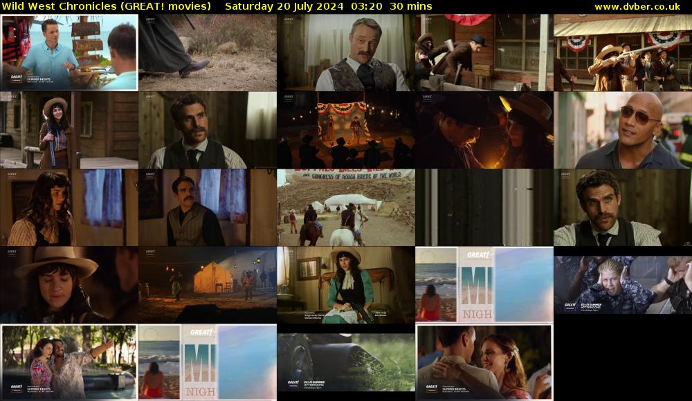 Wild West Chronicles (GREAT! movies) Saturday 20 July 2024 03:20 - 03:50