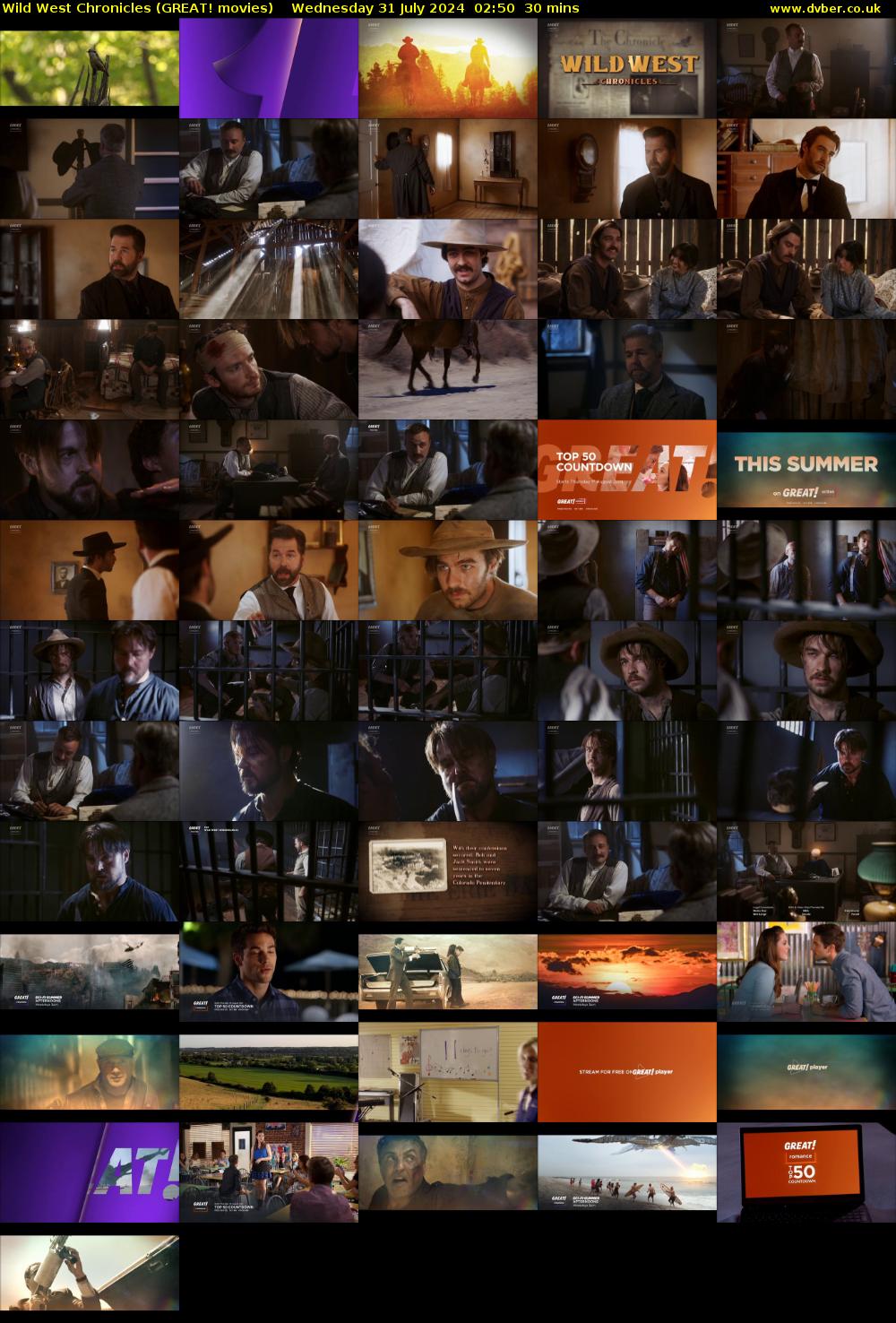 Wild West Chronicles (GREAT! movies) Wednesday 31 July 2024 02:50 - 03:20