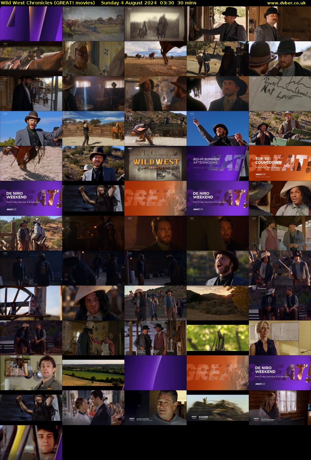 Wild West Chronicles (GREAT! movies) Sunday 4 August 2024 03:30 - 04:00
