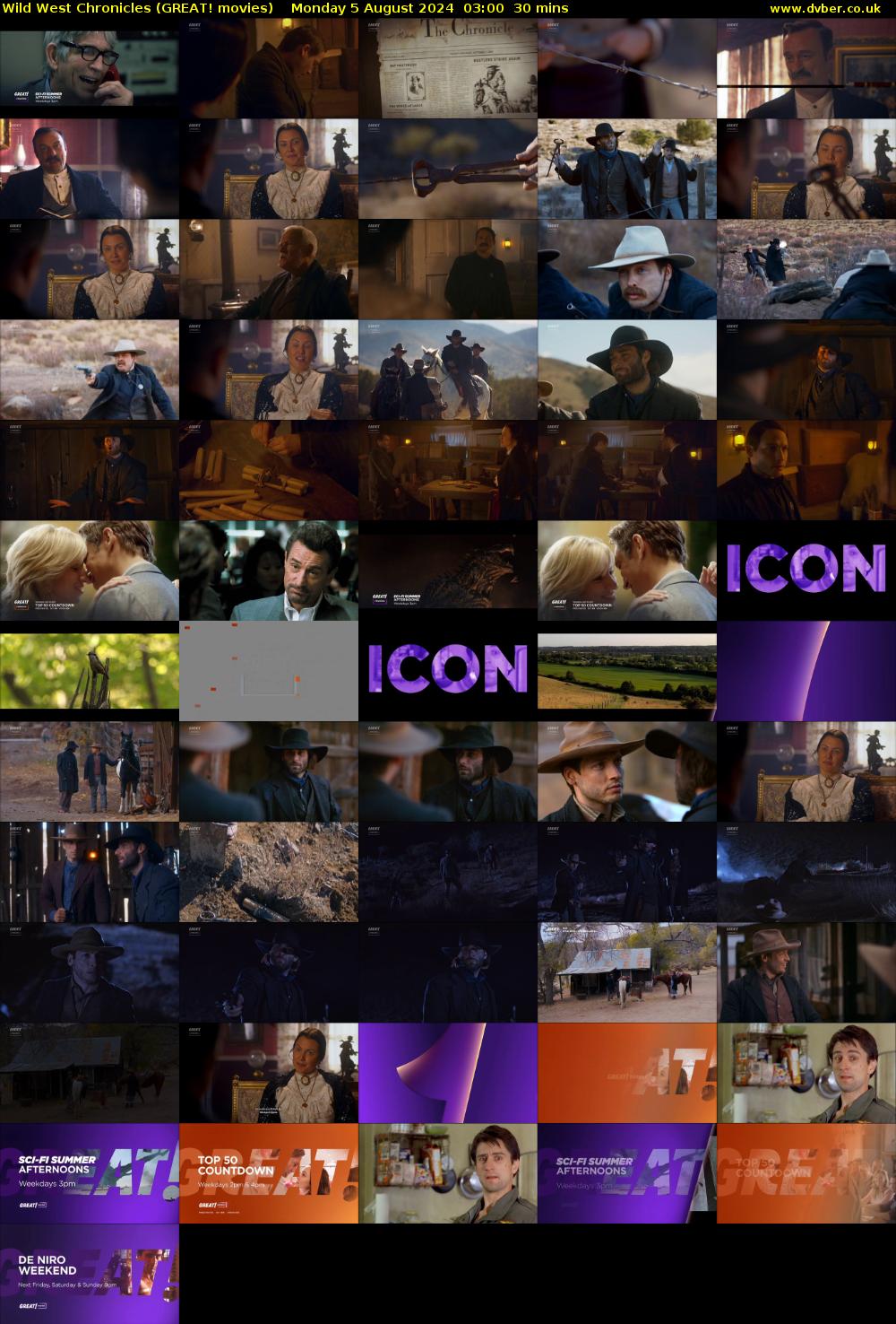 Wild West Chronicles (GREAT! movies) Monday 5 August 2024 03:00 - 03:30