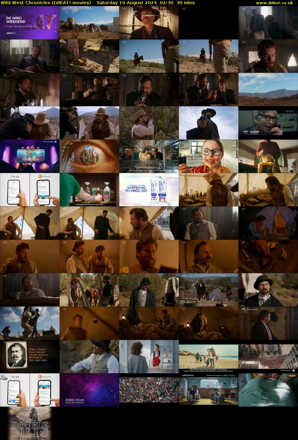 Wild West Chronicles (GREAT! movies) Saturday 10 August 2024 02:30 - 03:00