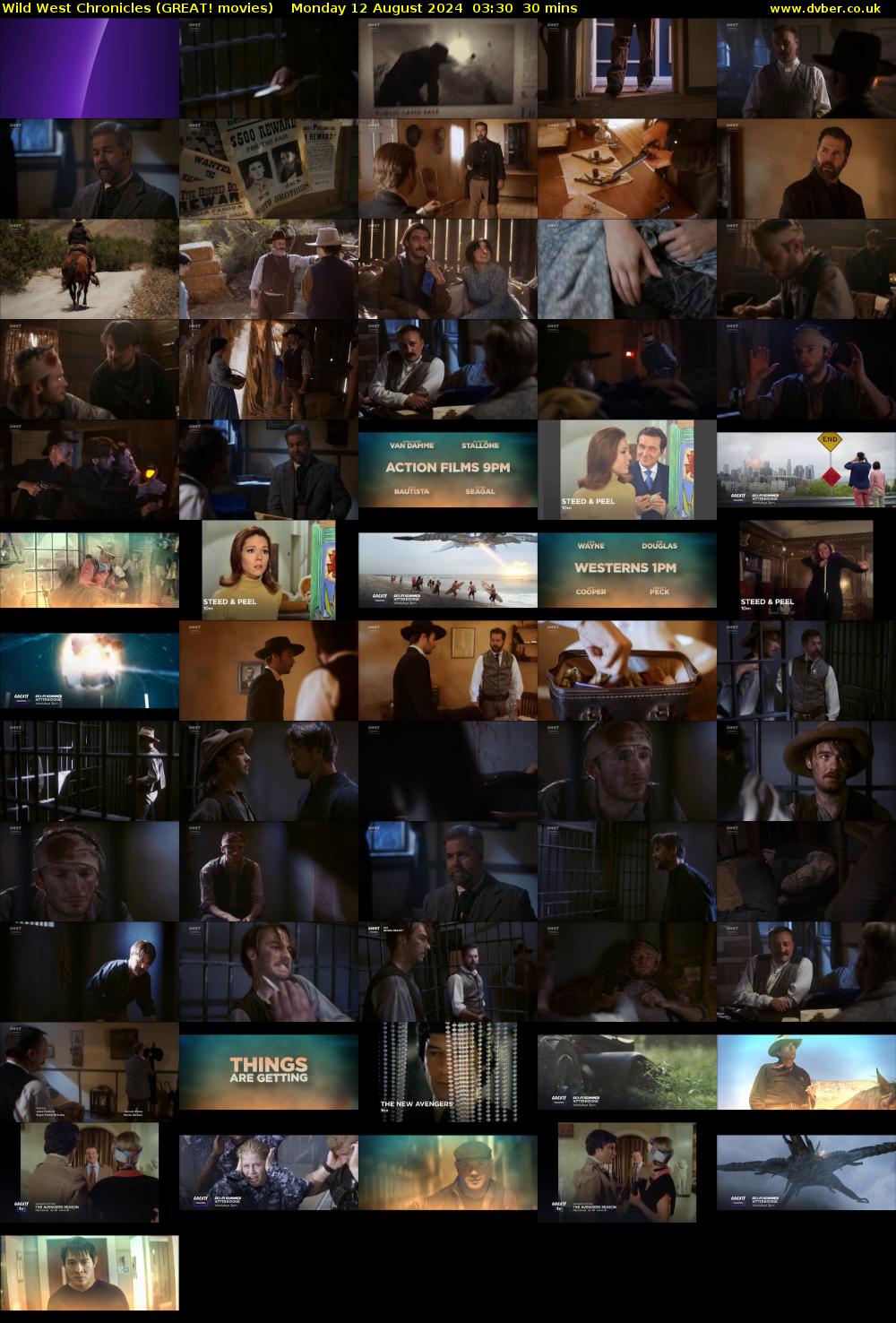 Wild West Chronicles (GREAT! movies) Monday 12 August 2024 03:30 - 04:00