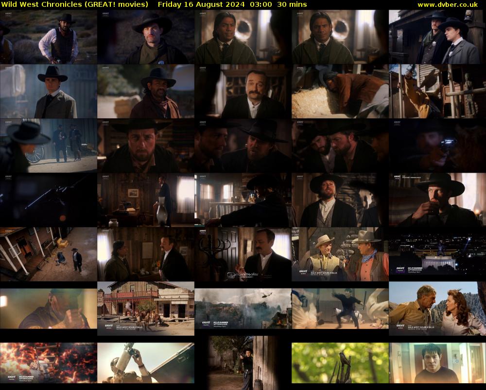 Wild West Chronicles (GREAT! movies) Friday 16 August 2024 03:00 - 03:30