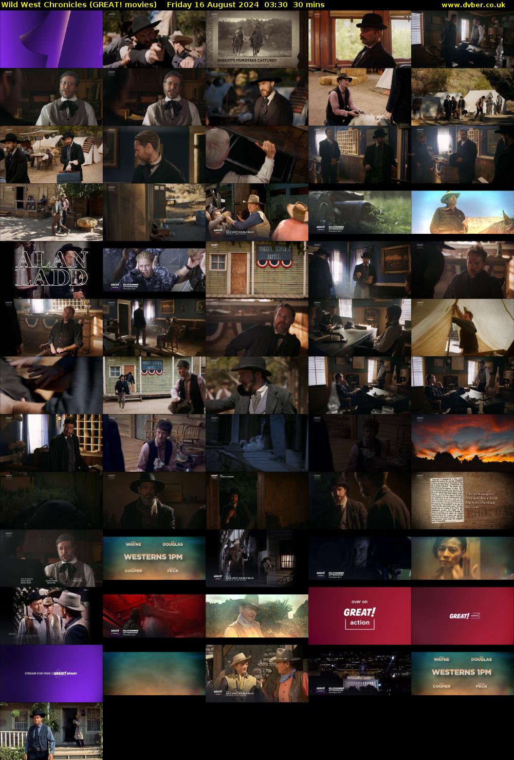 Wild West Chronicles (GREAT! movies) Friday 16 August 2024 03:30 - 04:00
