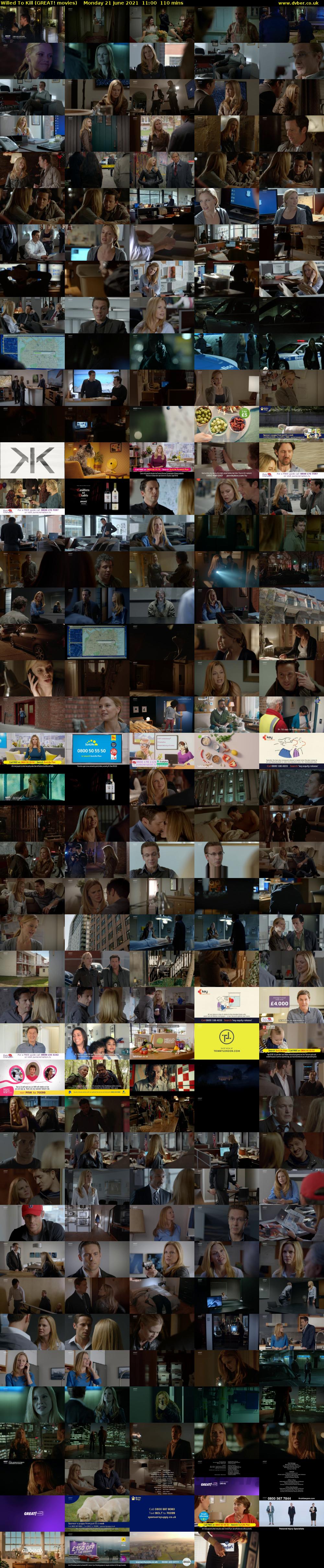 Willed To Kill (GREAT! movies) Monday 21 June 2021 11:00 - 12:50