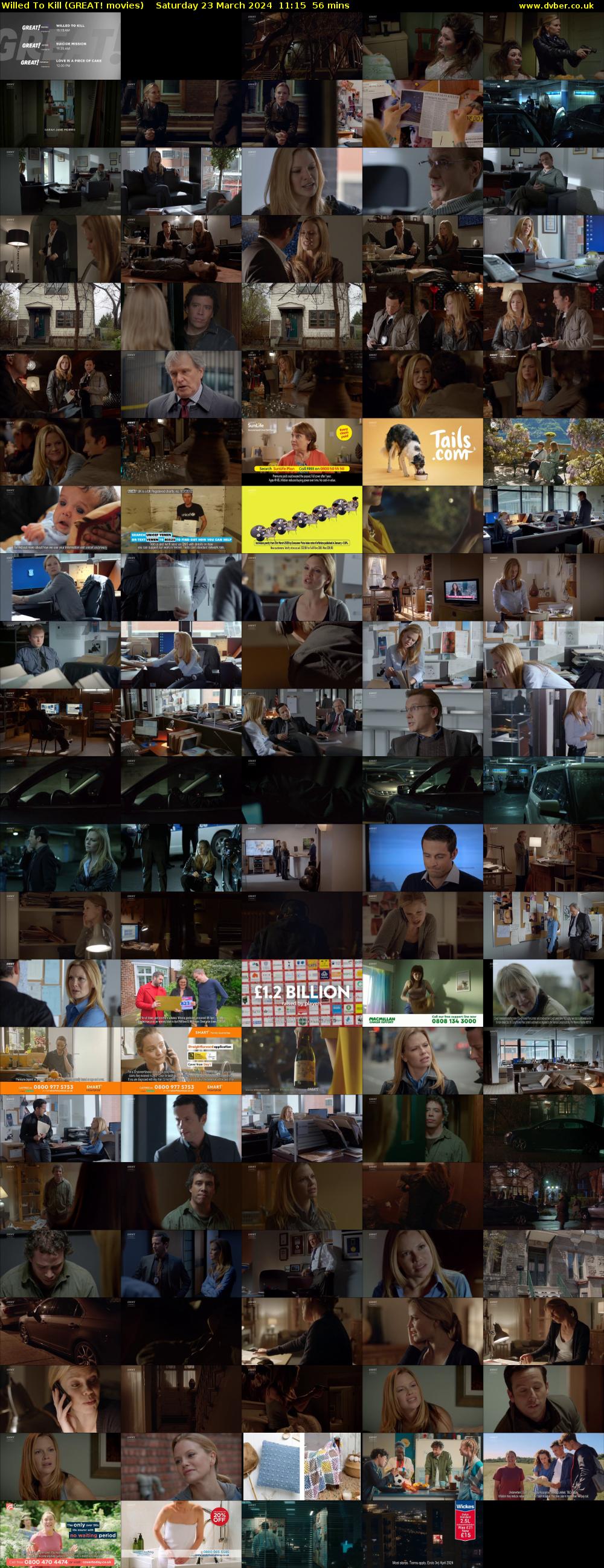 Willed To Kill (GREAT! movies) Saturday 23 March 2024 11:15 - 12:11