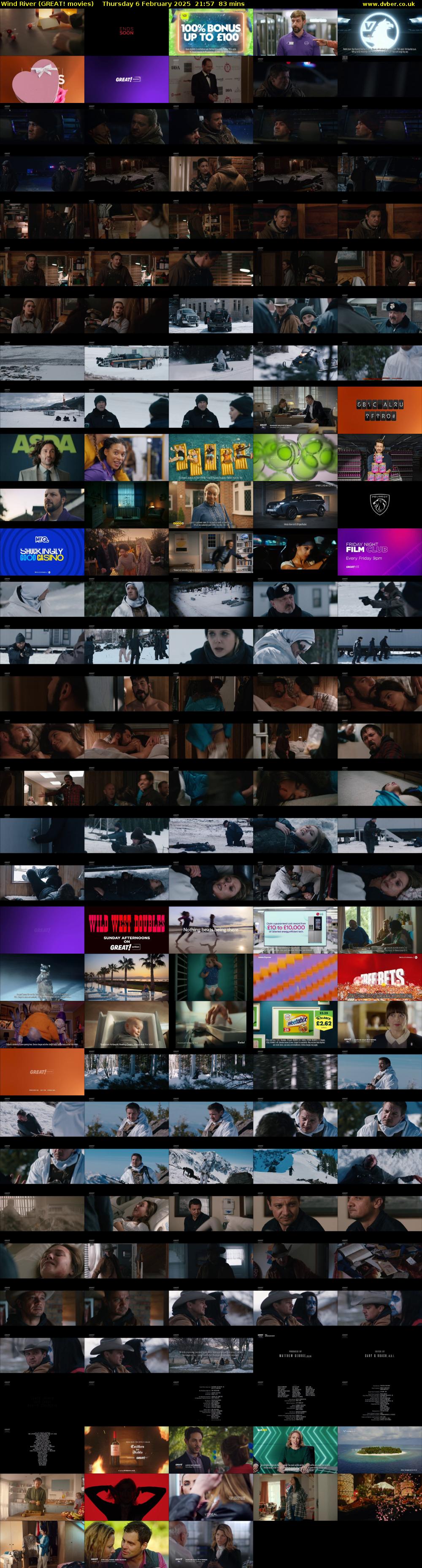 Wind River (GREAT! movies) Thursday 6 February 2025 21:57 - 23:20