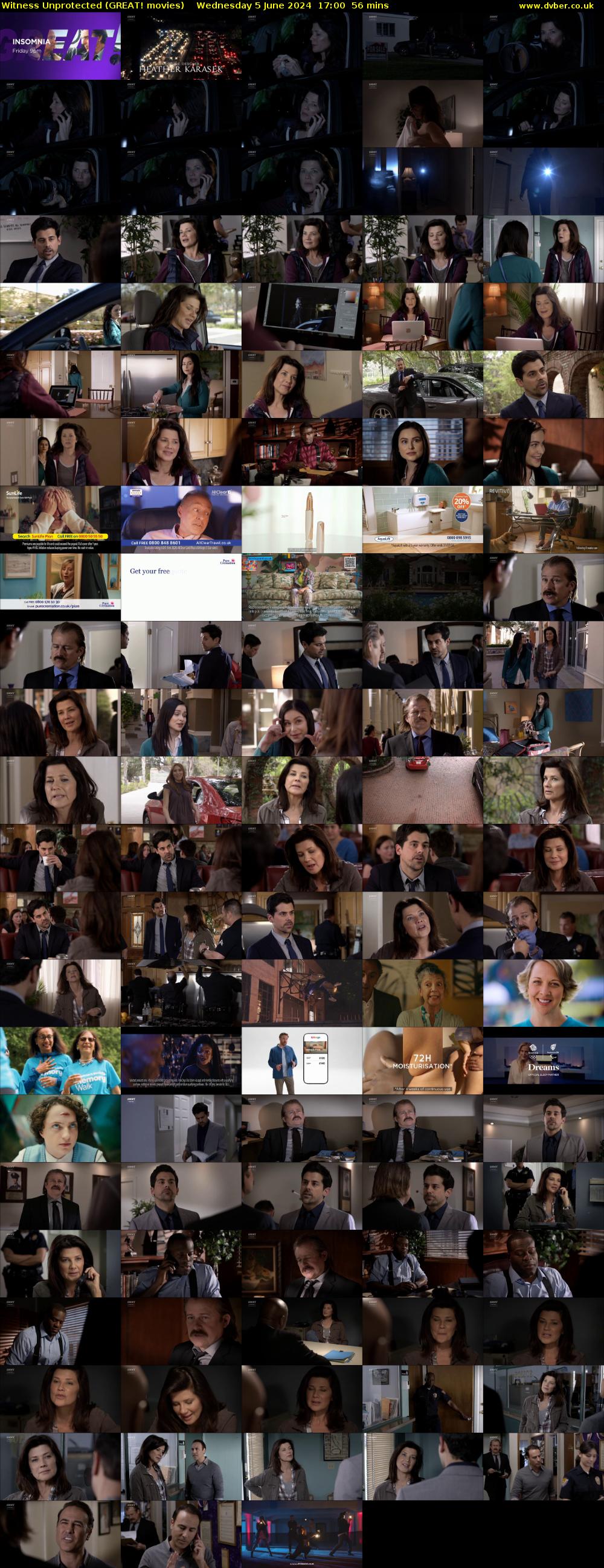 Witness Unprotected (GREAT! movies) Wednesday 5 June 2024 17:00 - 17:56