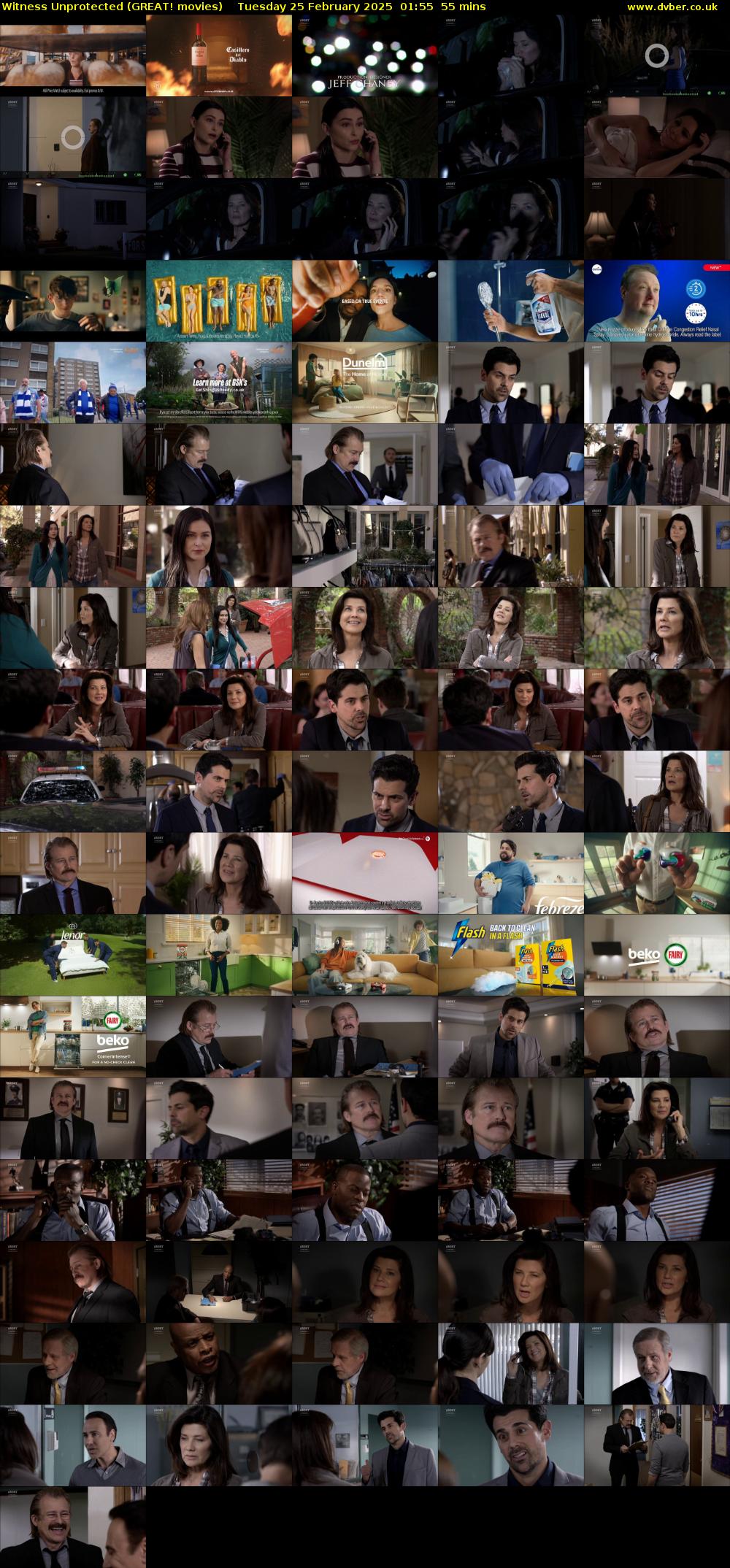 Witness Unprotected (GREAT! movies) Tuesday 25 February 2025 01:55 - 02:50