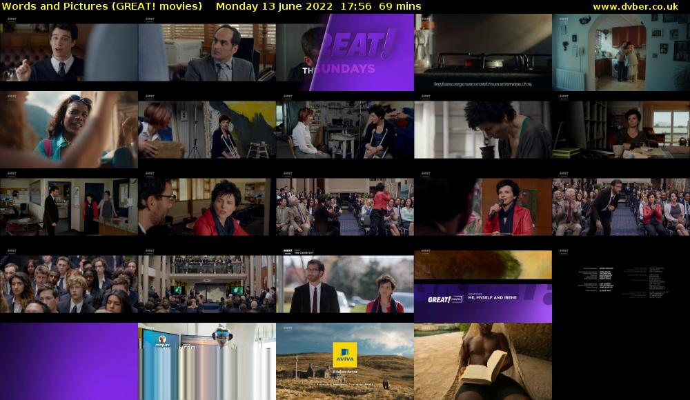 Words and Pictures (GREAT! movies) Monday 13 June 2022 17:56 - 19:05