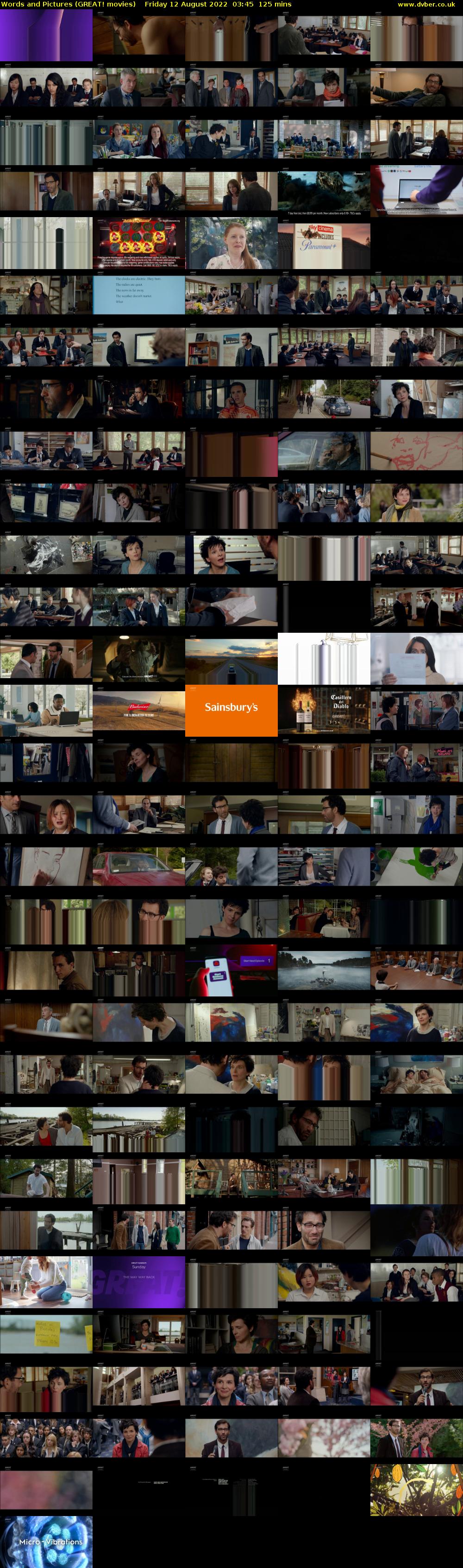Words and Pictures (GREAT! movies) Friday 12 August 2022 03:45 - 05:50