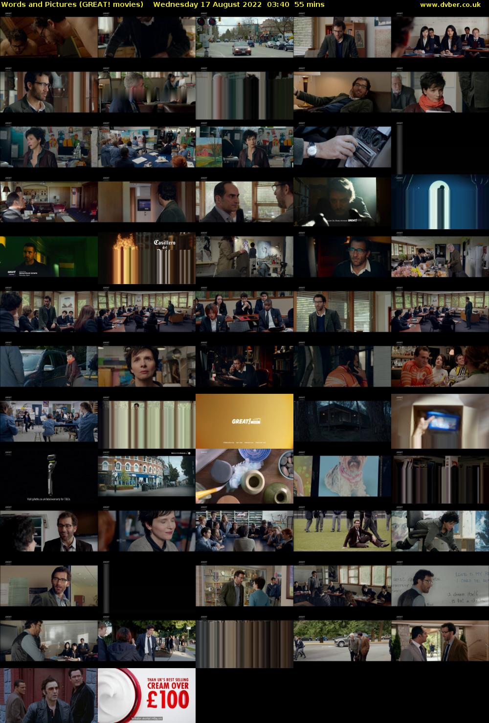 Words and Pictures (GREAT! movies) Wednesday 17 August 2022 03:40 - 04:35